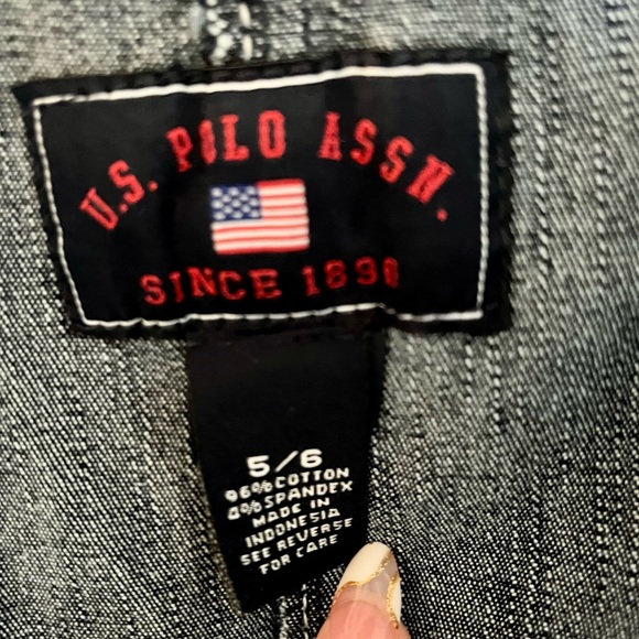 Vintage Y2K Polo Denim Zip Front Dress With Belt Small - Picture 8 of 9